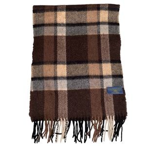 JOSEPH & LYMAN 100% cashmere plaid scarf excellent condition